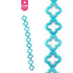 AussieSuperStore Jewellery Making Supplies Strung Beads Stone Cut Out Turquoise Strung Beads Stone Cut Out Turquoise | Jewellery Making Beads 9323823182212 BBS2014353